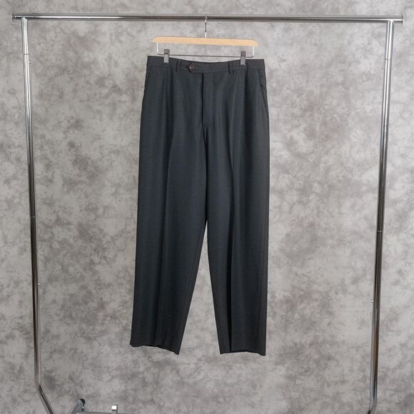 Armani Collezioni Pants | Gray Dress Pants | Pleated | 32 R | Minimalist - Picture 1 of 6